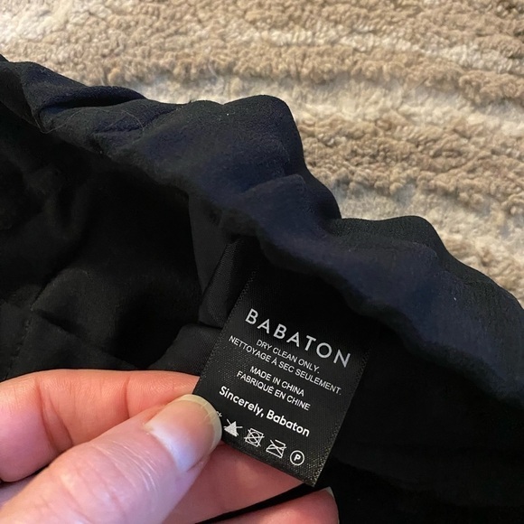 Babaton by Aritzia Women’s Serif Trousers Black Size L Business Casual Pants - Picture 8 of 14